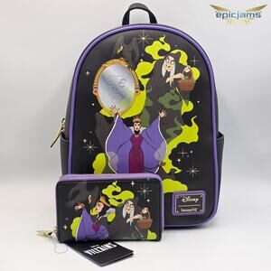 Loungefly Disney Snow White and the Seven Dwarfs Evil Queen Mini Backpack Set